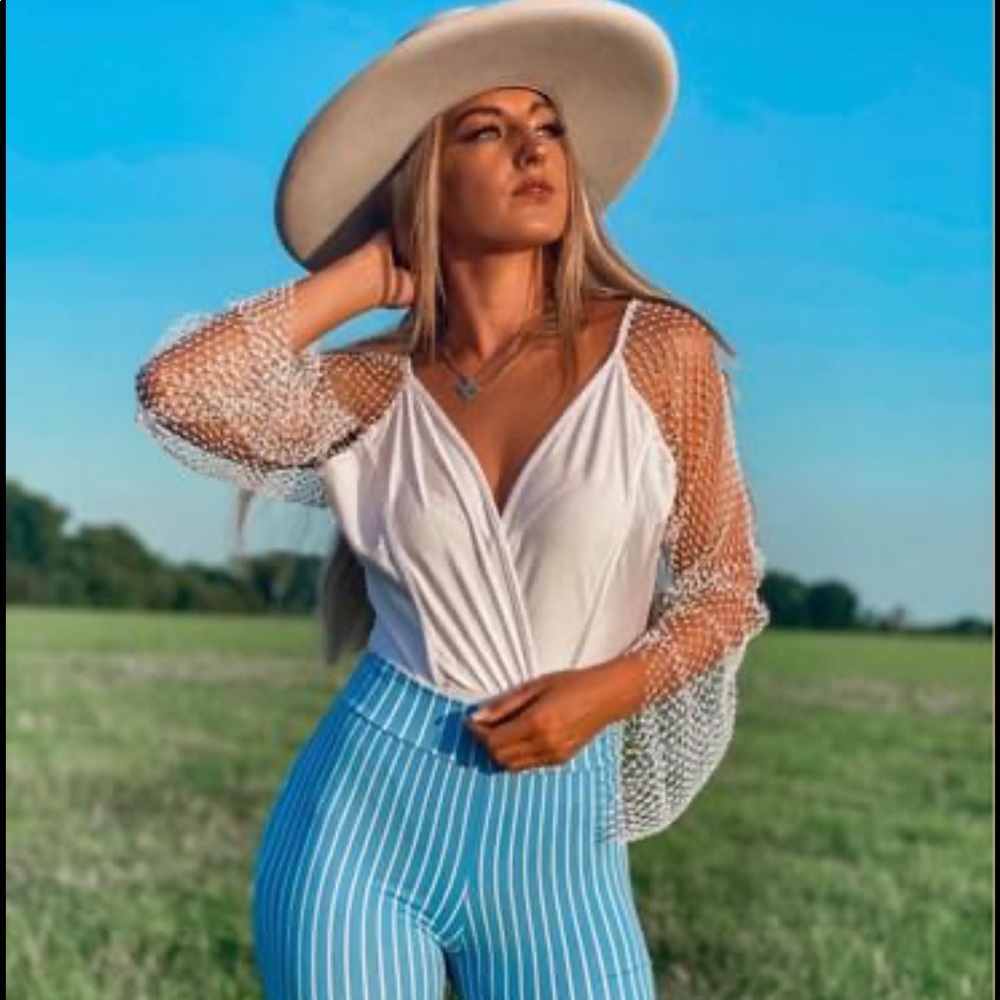Punchy Blonde Rhinestone Top